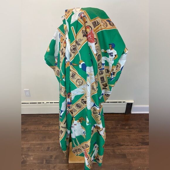 Set of two vintage MLB baseball curtains || vintage curtains MLB printed teams - Picture 5 of 11